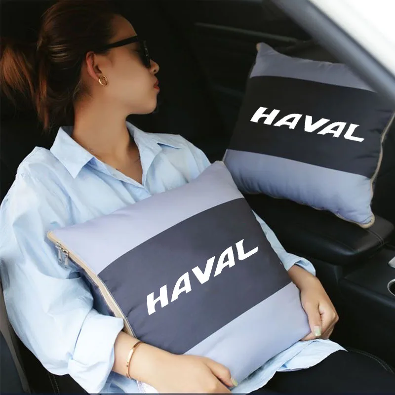 

Car 2 In 1 Foldable Lumbar Throw Pillow Air Conditioning Blanket For Haval H1 2 H3 H6 H7 H9 M6 F7X Jolion Great Wall Accessories