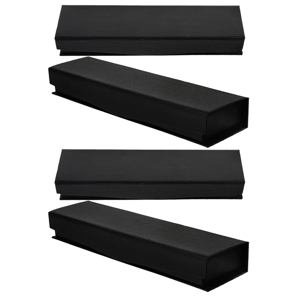 

4Pcs Pen Case Organizer Stylish Fountain Pen Holder Box for Long Term Use Ceremony Business Gift Display Container