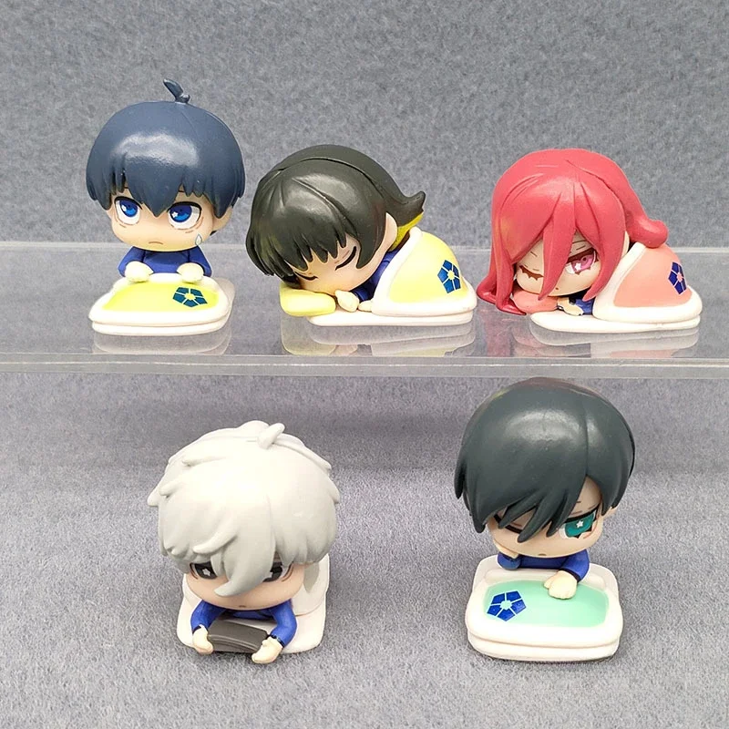 

5pcs Hot Anime Nagi Seishiro Isagi Yoichi Action Figures Peripheral Kawaii Beauty Model Computer Table Decoration Festival Gifts