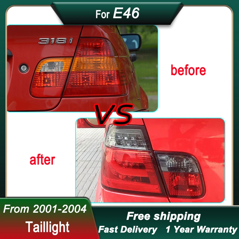 Car styling Tail Lights For BMW 3 series E46 2001-2004 4 doors FULL LED Tail Lamp Dynamic Signal Light  Light Tail Lamp Assembly