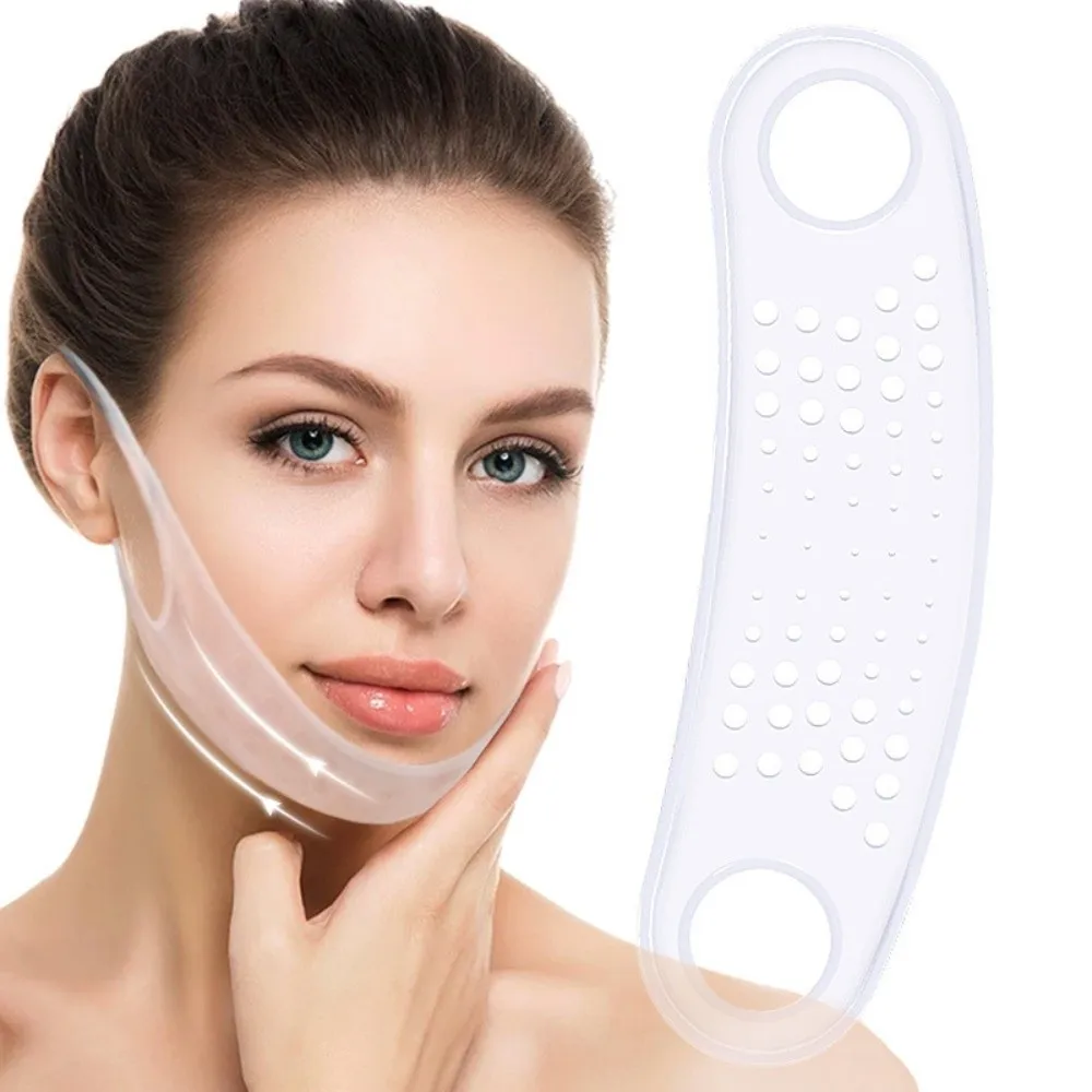 Silicone Face Strap Belt Mask Lift Up Elasticity Lift Oval Mask Reusable Anti-Wrinkle Face Slimming Strap Face