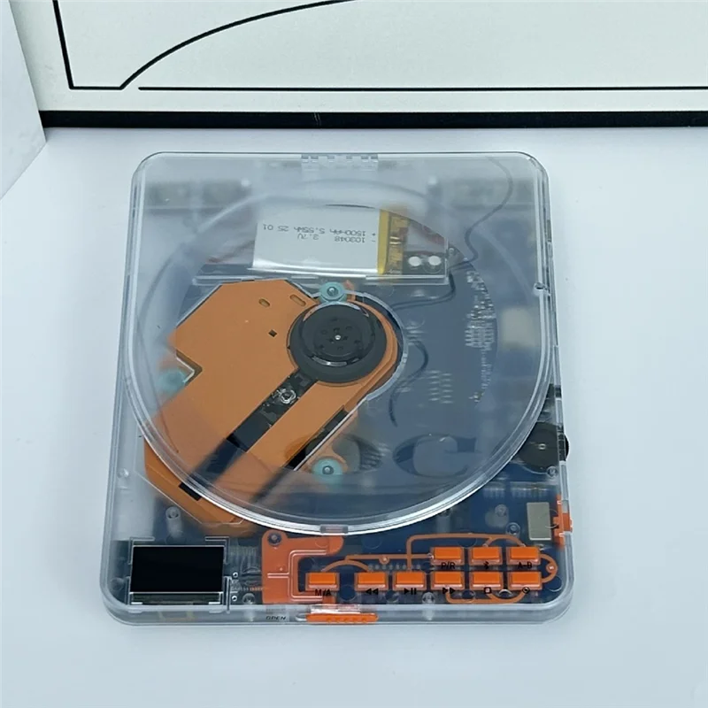 CABE-MP3 Music CD Player Portable Transparent English Learning Repeater CD Disc Album Player