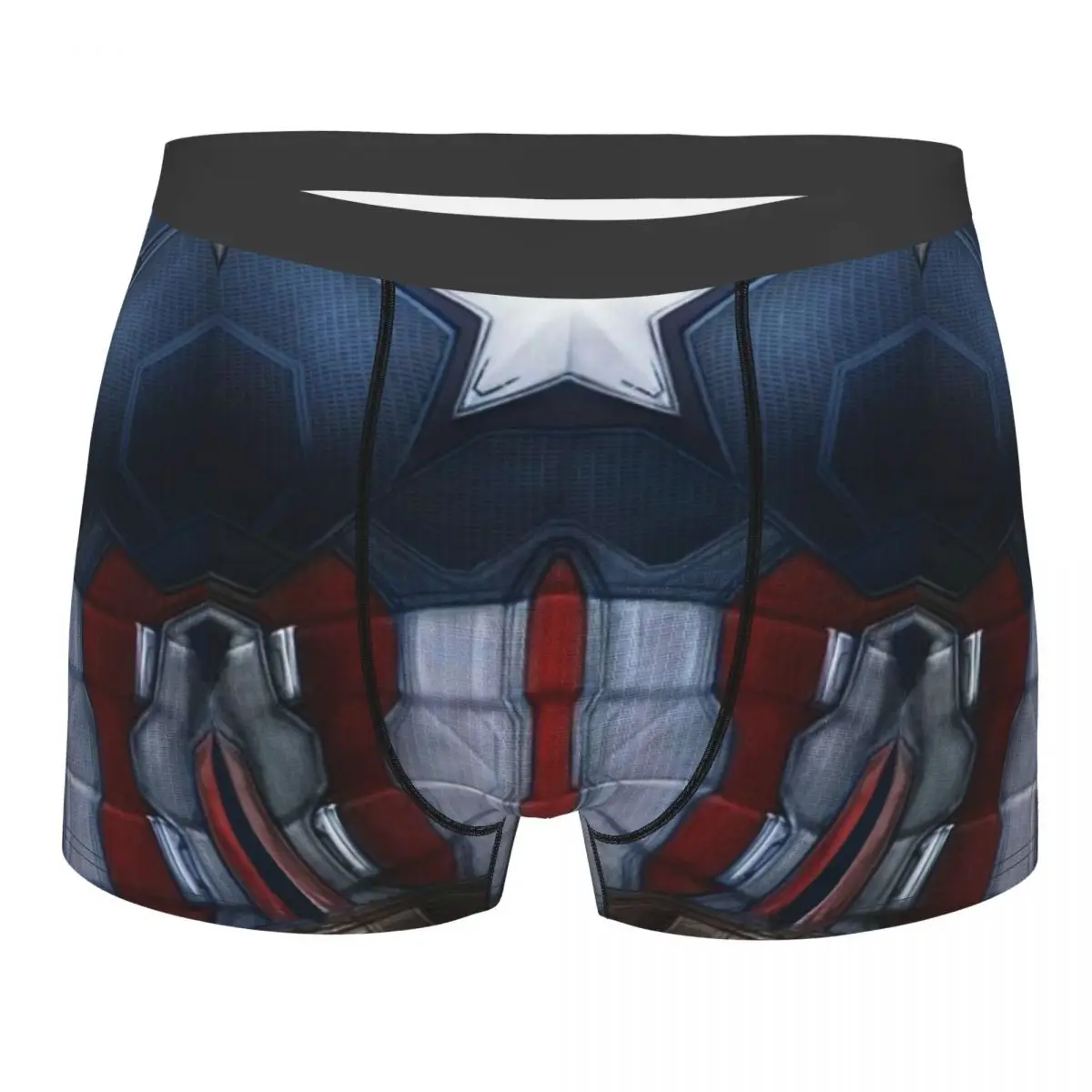 

Cool Captain America Comics Boxers Shorts Underpants Male Stretch Superhero Briefs Underwear