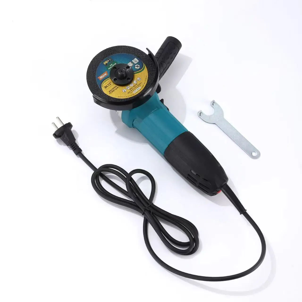 100 Industrial Grade High Power Corded Electric Angle Grinder with Paddle Switch Portable Handheld for Cutting and Grinding Disc
