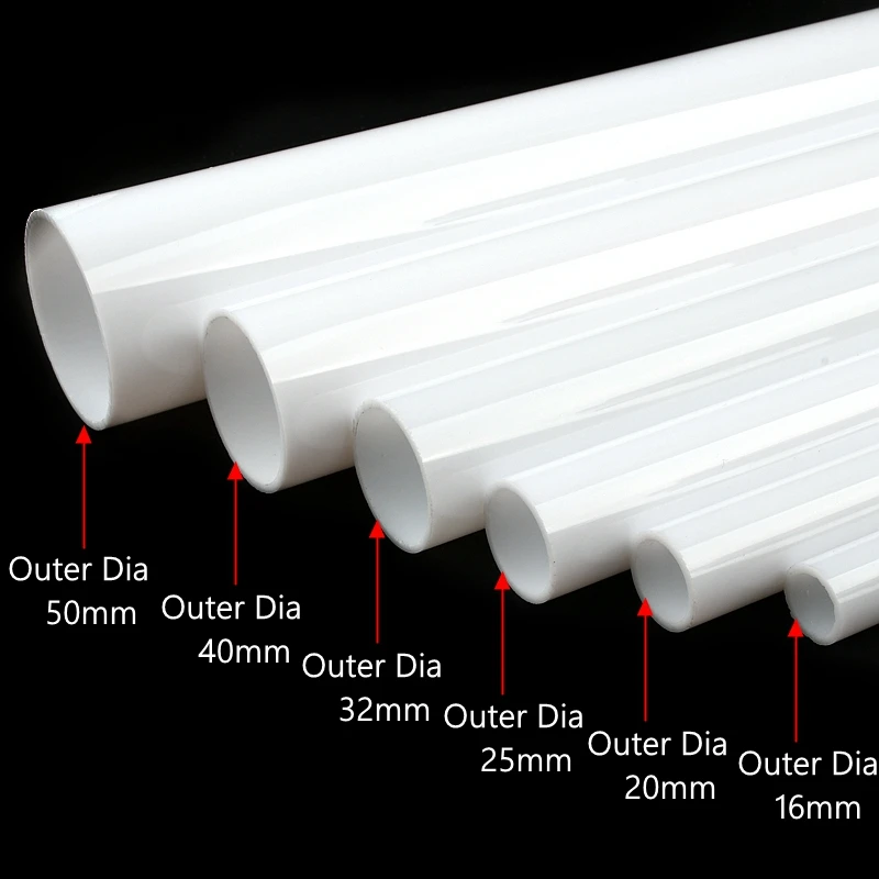 1~2PCS O.D 16/20/25/32/40/50/60/70mm Milk White/Frosting Acrylic Tube Aquarium Fish Tank Accessories Garden Irrigation Fittings