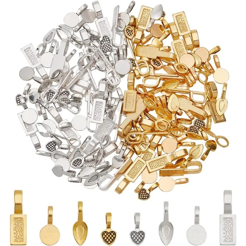 

160 шт., клей из сплава на подвеске, 8 стилей, тибетский стиль, плоские накладки из сплава, прямоугольные накладки в форме сердца, плоские круглые каплевидные накладки