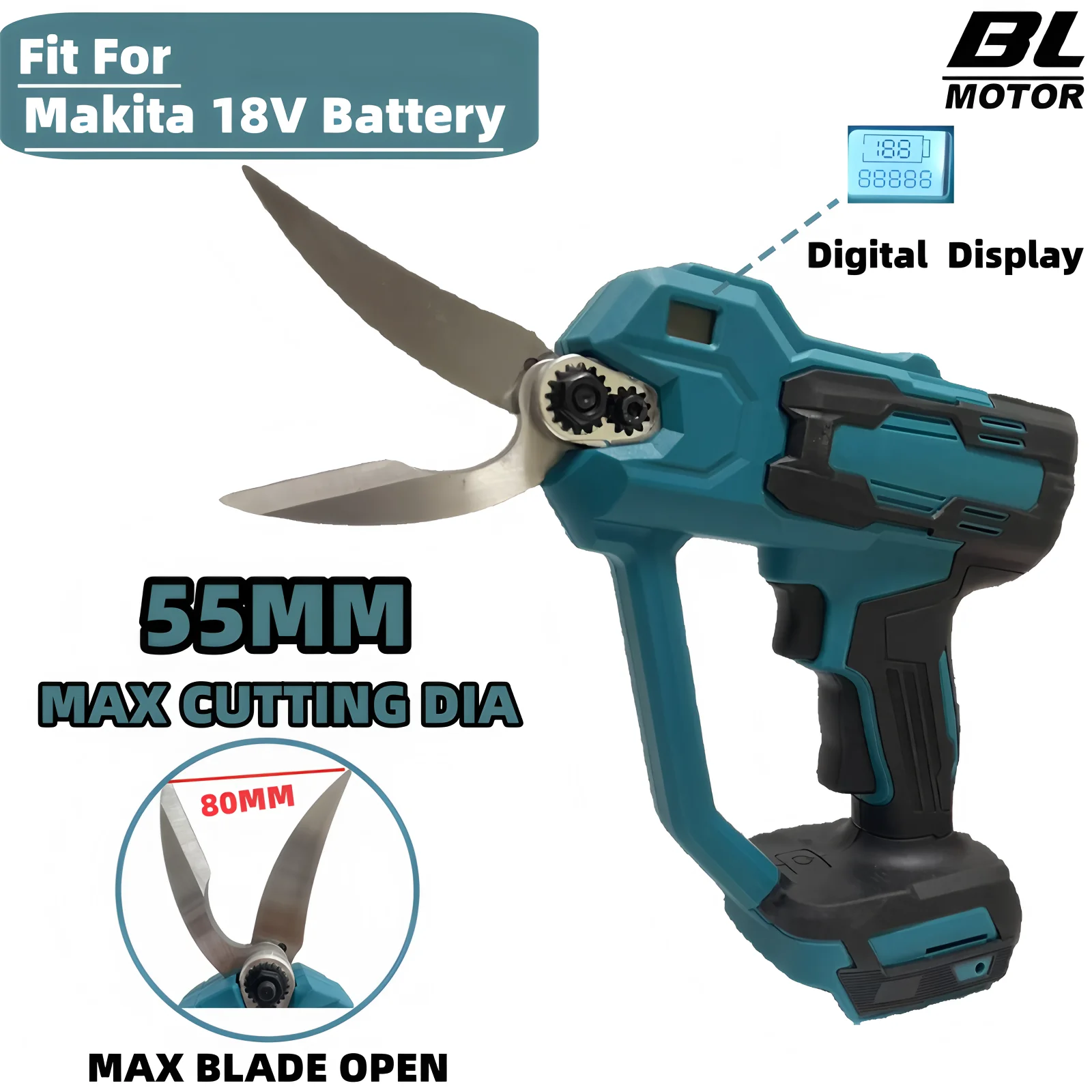 �y�Z�[�����z�}�L�^ 18V �o�b�e���[�p 55MM �u���V���X�d���͂��� 2 �M�A�R�[�h���X�������d���}�J�b�^�[�d���H��