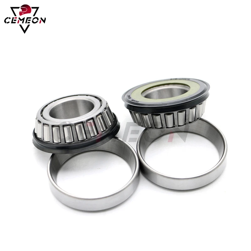 For Dyna Super Glide Sport FXDX Convertible FXDS-Conv Daytona FXDB-D Motorcycle Steering Bearing Pressure Ball Wave Disc Kit