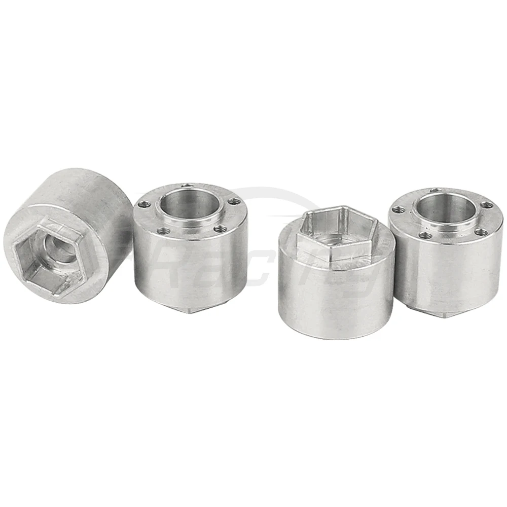 4pcs 12mm 5 Holes Five Hole Wheel Hex Hub Coupling Adapter Axle Aluminum Alloy for RC Car 1/10 1.9