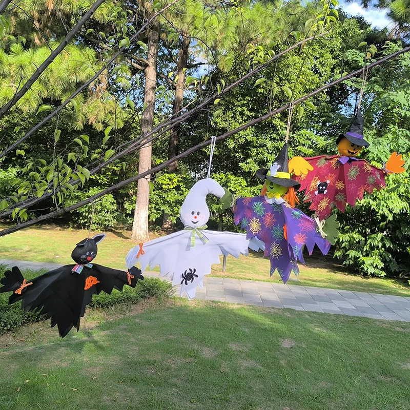

3pcs Halloween Hanging Pumpkin Ghost Doll Ornament Cute Orange Pumpkin Scarecrow Decor Party Tree Yard Indoor Outdoor Decor Prop