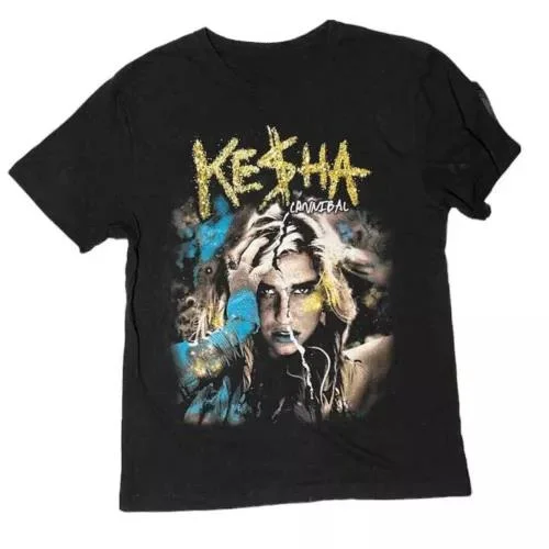 Kesha 2011 Cannibal Get Sleazy Tour 남성용 반팔 S-5XL 셔츠, 1N2731 만화 빈티지 애니메이션 의류, 오버사이즈 티셔츠, 남성 의류