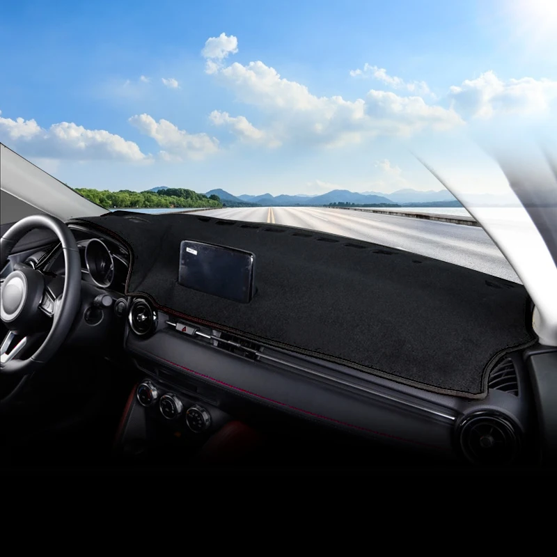 Car Accessories For Mazda 2 DJ DL 2015-2018 2019 2020 2021 2022 2023 Dashboard Cover Avoid Light Mat Sun Shade Anti-UV Carpets