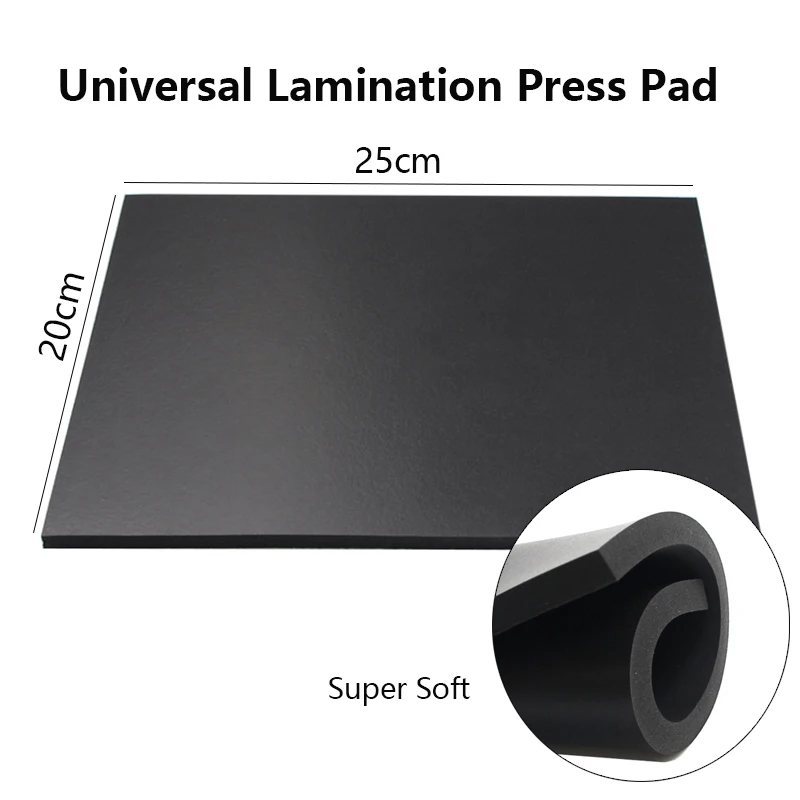Almohadilla de silicona extra suave profesional de 8 mm para laminación de pantalla LCD, tapete de goma negro universal para máquinas de reparación 2