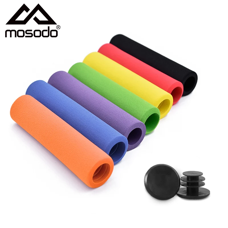 Mosodo Bicycle Grips Silicone Sponge Stunt Scooter Grips MTB Road Bike Soft Handlebar Grip Replacement Parts Accessories 1pair