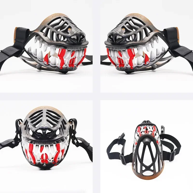 Halloween Costume Zombie Dog Mask Waterproof Muzzle Scary Dog Safty Muzzles Pitbull Spooky Pup Muzzle Creepy Dog Muzzle For Dog