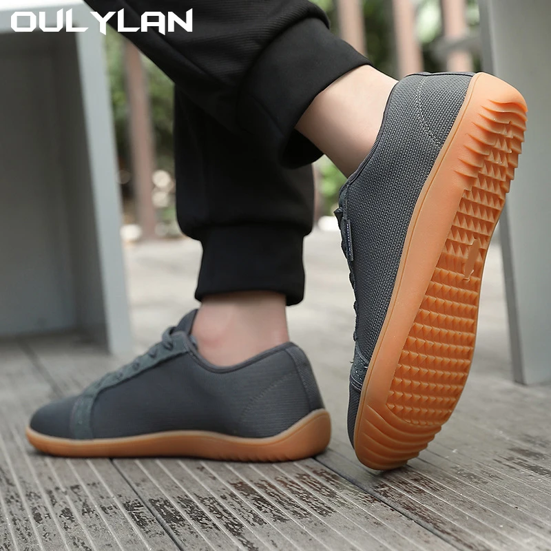 Oulylan-zapatillas de deporte transpirables de ancho para hombre y mujer, zapatos para correr descalzos, zapatos de caja de punta ancha, zapatos de