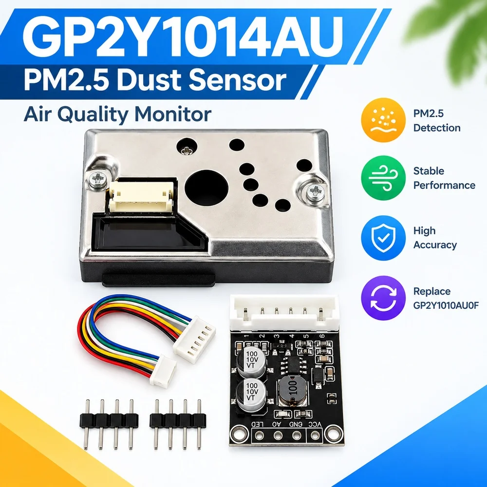 GP2Y1014AU PM2.5 Dust Sensor Air Quality Monitor Replace GP2Y1010AU0F