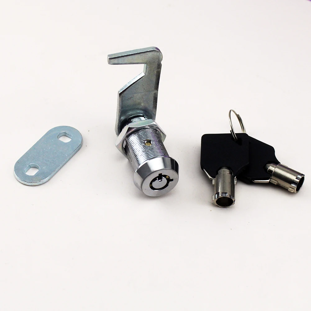 Toolbox Lock Kit with Multiple Keys Hook Cam and Tubular Cam Lock Set 5/8 Inch Cylinder Depth for Securing Tools and Valuables