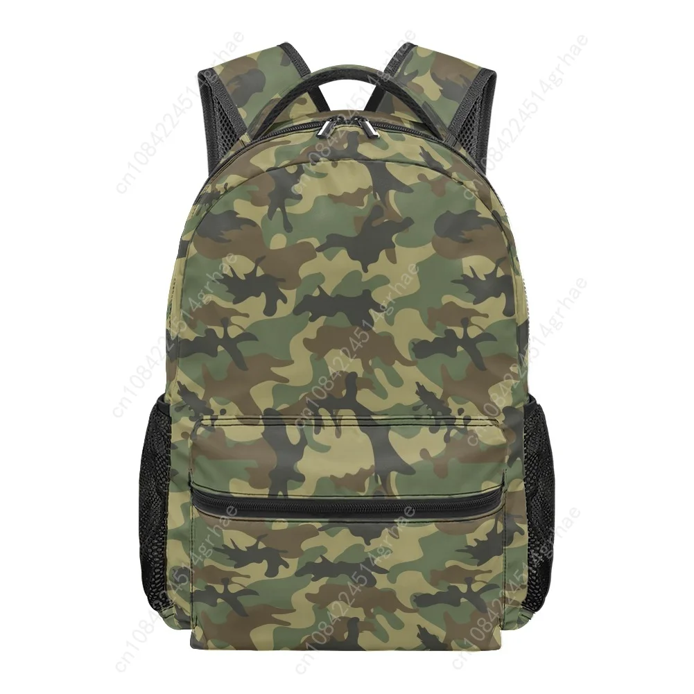 Camo Printing Series All-over Print Student Backpack Custom Suitable for Travel and Camping Lightweight, and Easy To Clean