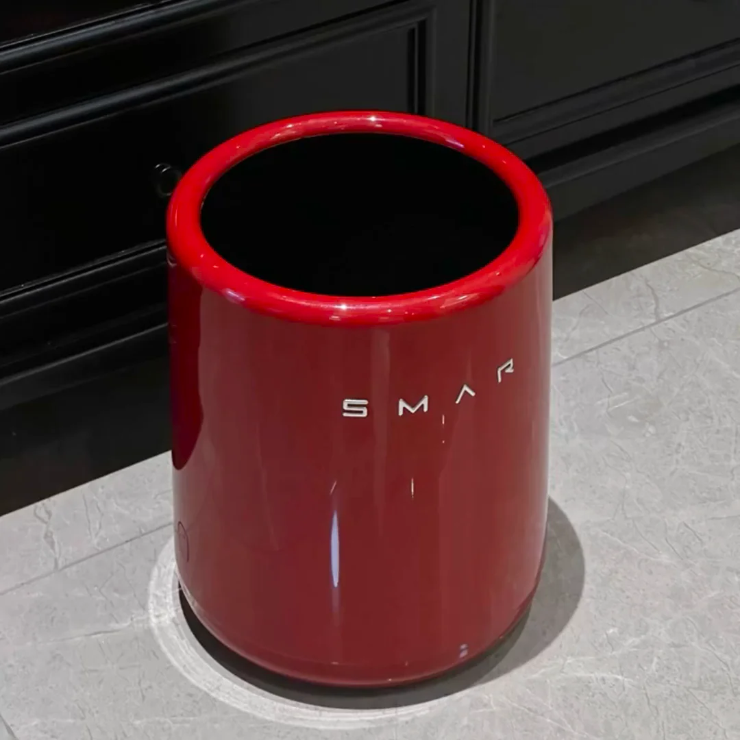 

Красный Новый Год Роскошный Дом Гостиная Tra Can Высокое Эстетическое Предложение Спальня Винтаж Декоративная Сaste Bin Fly Use 2L Capaci