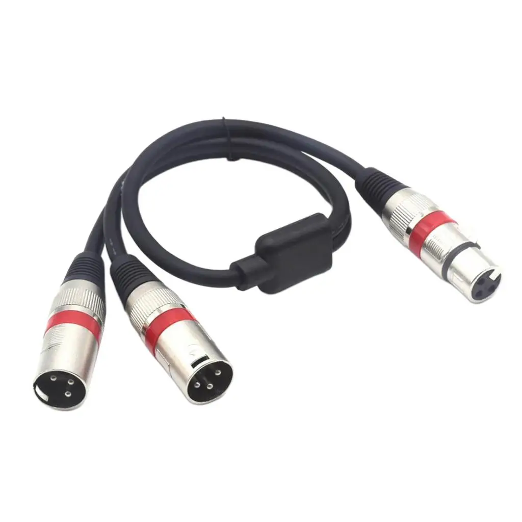 Cable de extensión de Audio divisor XLR Cable adaptador de Audio de línea de micrófono de PVC Flexible para equipo de sonido de estudio