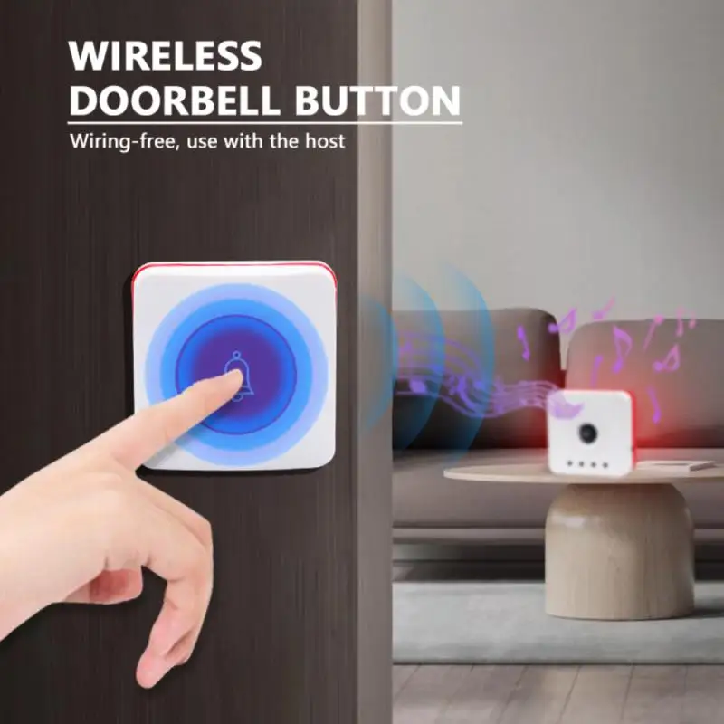 1~8PCS Meters 433 Mhz RF Wireless Doorbell Infrared Body Motion Sensor Visitor Alert Chime Alarm Burglar Work With Emergency