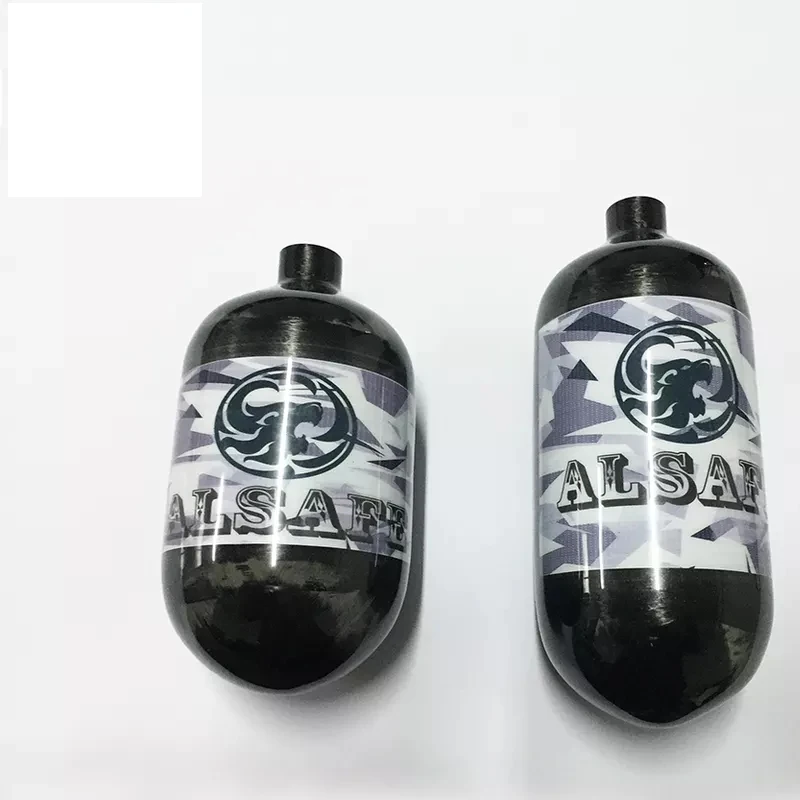 ALSAFE 68CI 30Mpa 4500Psi 30Mpa 1.12L Carbon Fiber Gas Cylinder HPA Tank High Pressure Bottle for Diving Scuba  M18*1.5