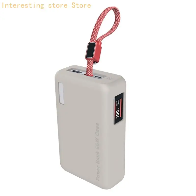 Schreibtischlade-Powerbank-Hülle für 20000 mAh 55 W PB545 Powerbank, Silikonhülle mit weichem Griffflächenpolster 55KC – Detail 4