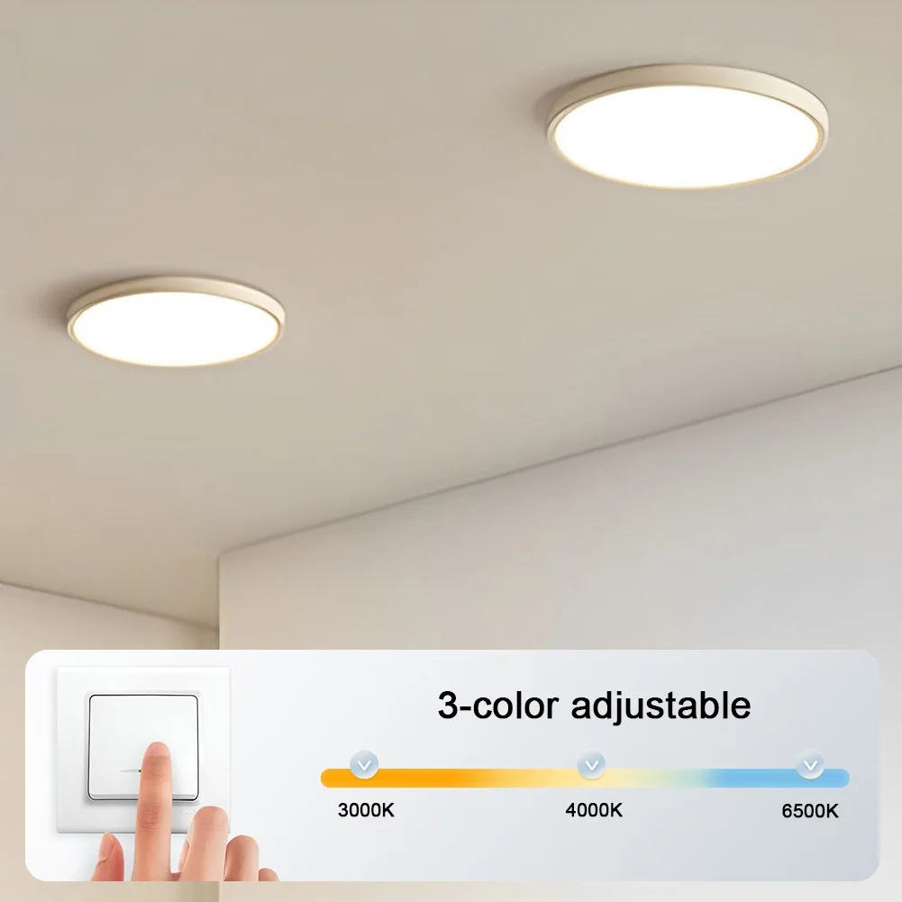 3.94 In LED Retrofit Kit 120V 18W 1530LM Dimmable Round LED Light Engine Ceiling Fan Retrofit Kit 3000K/4000K/6500K