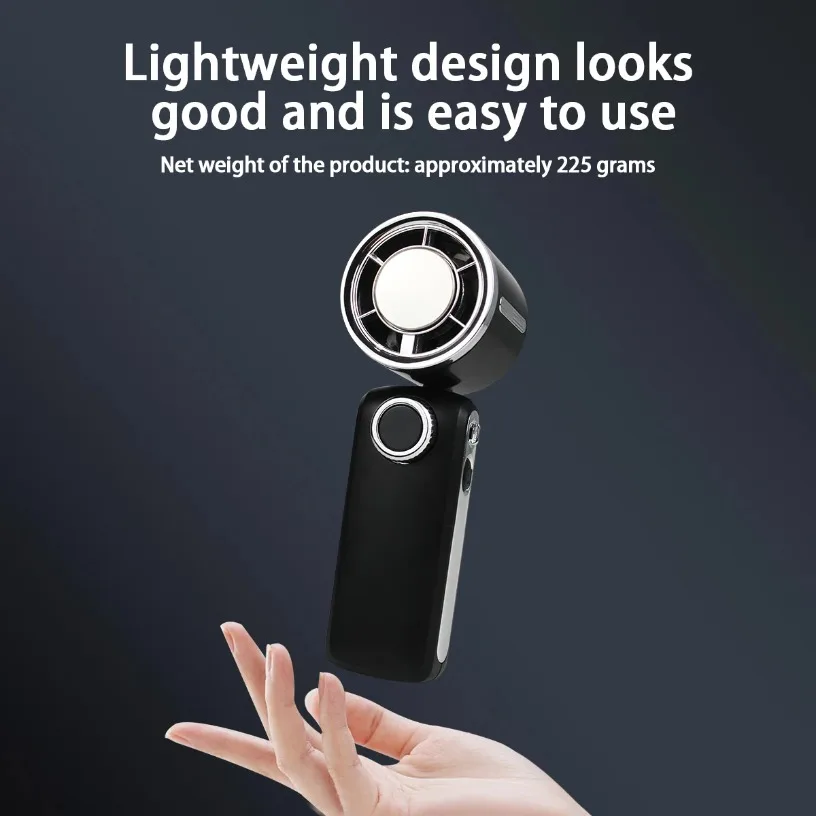 

2026 FC01 Semiconductor Cooling Handheld Fan 16°C Ice Wind 100 Speed 145° Foldable 3600mAh LED Display Portable Turbo Fan