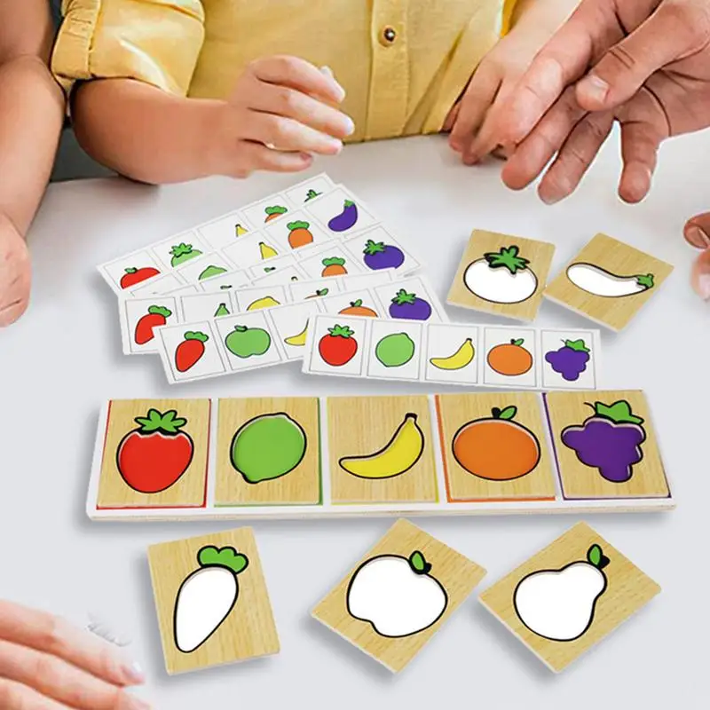 Fruit And Vegetables Puzzle Toddler Matching Vegetables Puzzles Home Colorful Fruit And Vegetables Wooden Puzzle Jigsaw For Over