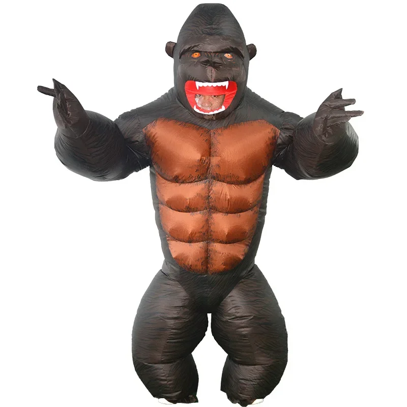 Hot selling Funny King Kong inflatable suit gorilla inflatable suit masquerade funny props