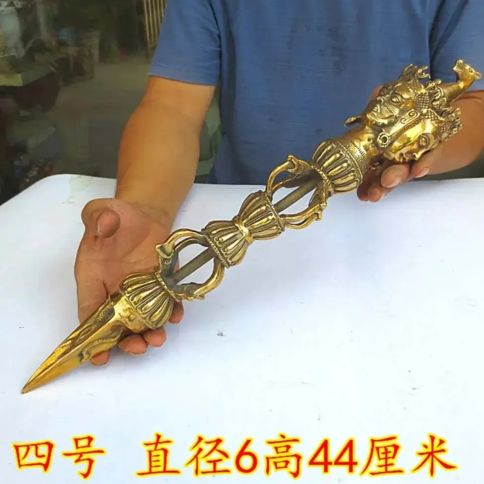 44cm the weapon symbolizing power of wisdom Buddhist Talisman Tibetan Buddhism Hayagriva Kong Kim Vajra sceptre figure statue