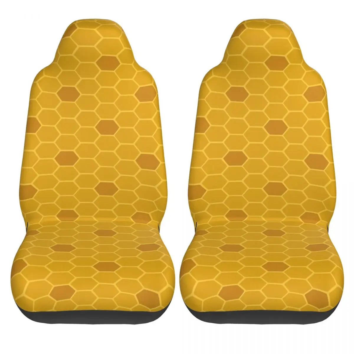 Honeycomb Universal Car Seat Cover Four Seasons AUTOYOUTH Bee Pattern Front Rear Flocking Cloth Cushion Fabric Seat Protector