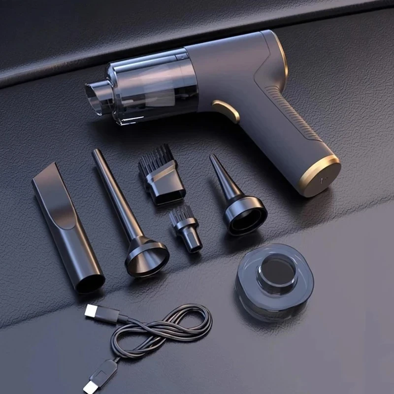 Car Vacuum Cleaner Portable Wireless Cleaner Vacuum Powerful Cleaning Machine Strong Suction Handheld Cleaner Vacuum For Home