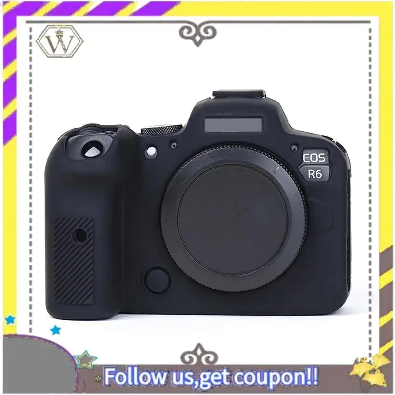 AU33-Silicone Protective Case For Canon EOS R6 Mark II Non-Slip, Dustproof, Scratchproof Soft Case With Enhanced Grip