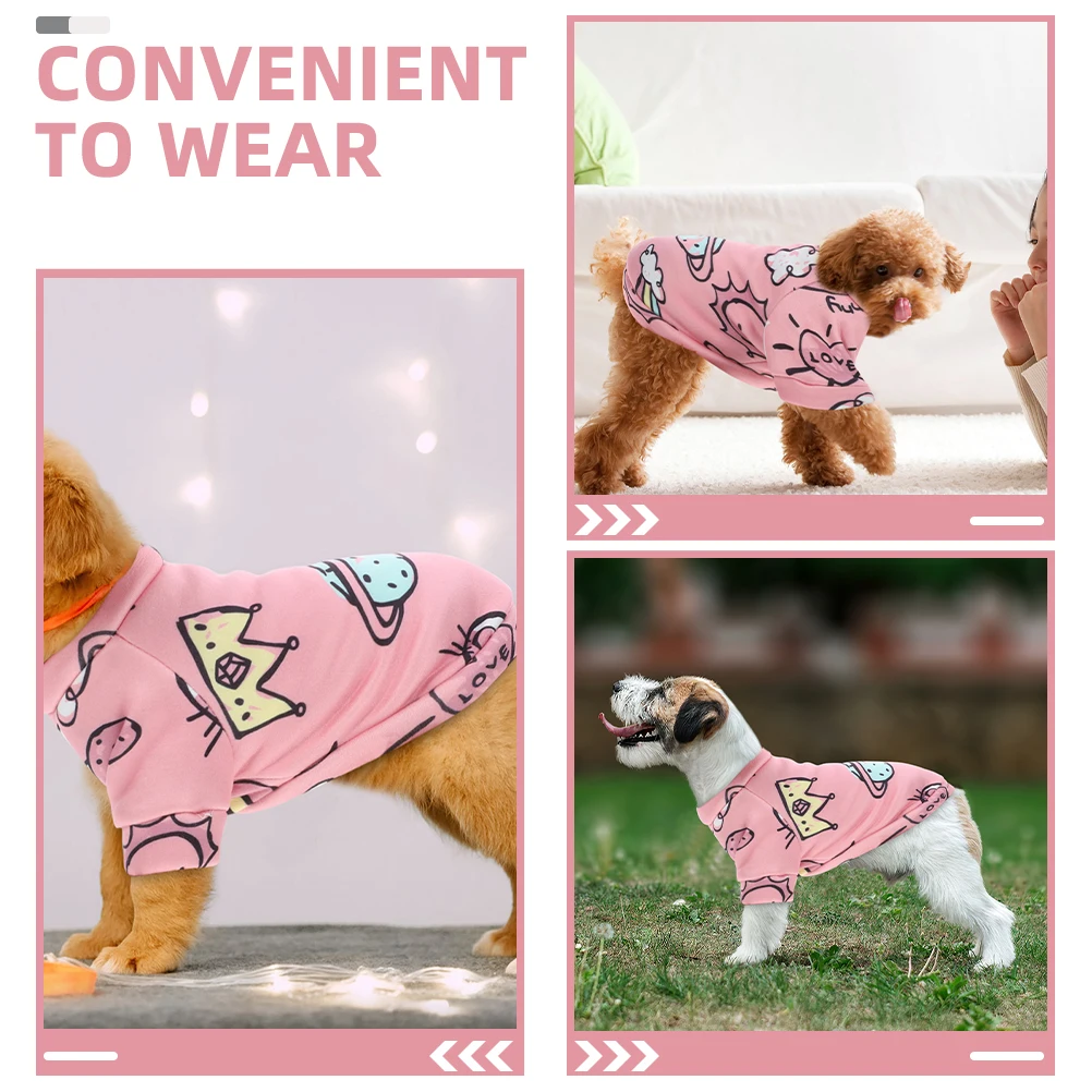 

Eye-Catching Cartoon Dog Clothing Warm and Comfortable Costumes for Small Pets Funny Winter Outfit