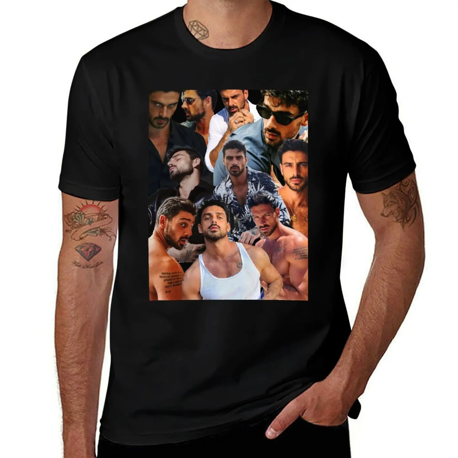 

personalised 100% T-Shirt Netflix shirt Massimo mens 365 days dni t shirts t graphic Movie t cotton Collage shirts