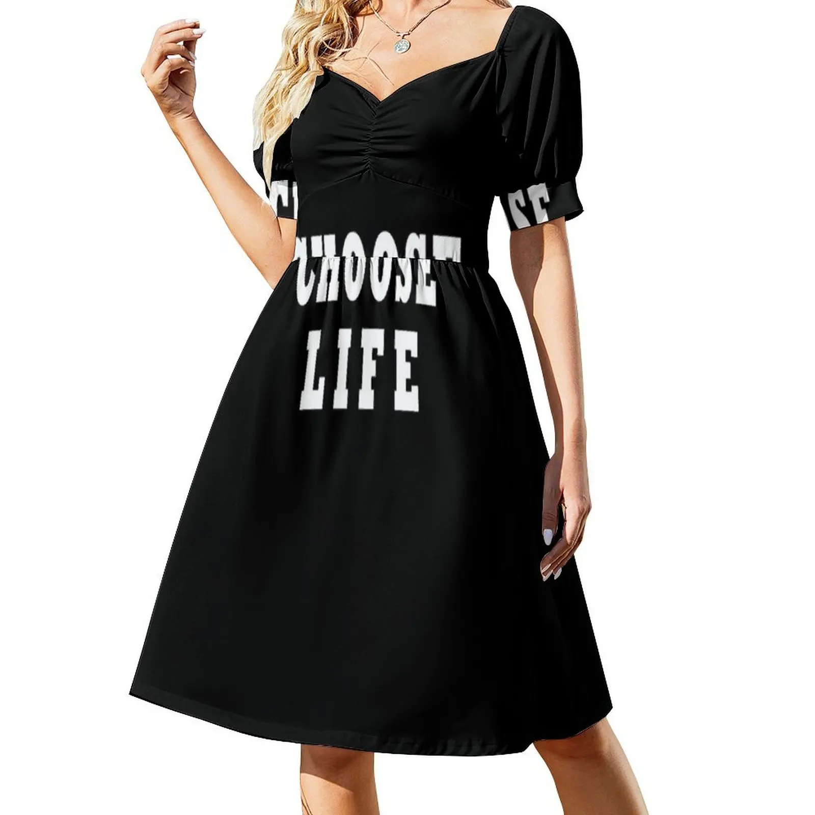 Choose Life レディース エレガント パーティー ドレス A ライン ドレス ショート/ロング/ノースリーブ オプション Choose Life Choose Life Mtv Wham George