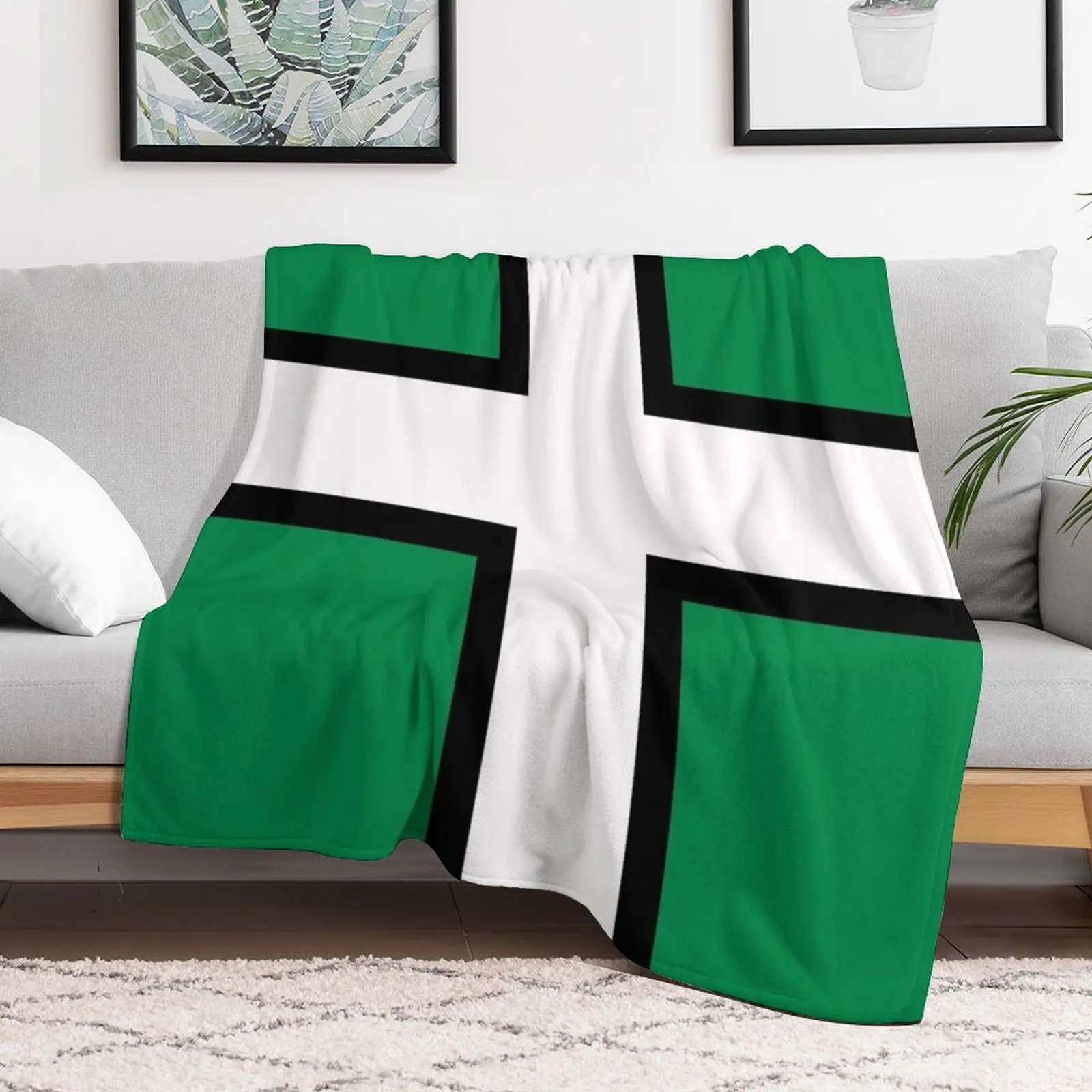 FLAG OF DEVON ENGLAND Throw Blanket Large blankets ands Blankets