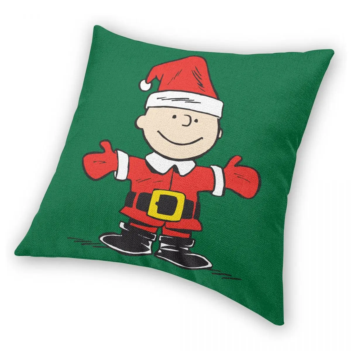 سنوبي الفول السوداني عيد الميلاد تشارلي براون المخدة الطباعة غطاء وسادة بوليستر زينة رمي كيس وسادة غطاء المنزل