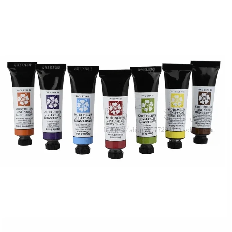 American DANIEL SMITH Series 1 Natural Mineral Extra Fine Watercolor Piant 15ml Tubka z farbą Malarstwo Artystyczne Materiały do ​​rysowania