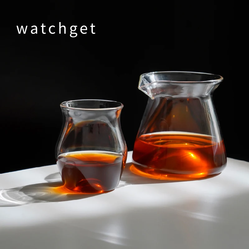 watchget Coffee Cup 150ml mini Glass Coffee Cup Coffee Pour Over Cup Heat Resistant Tea Milk Cup Barista Tool Coffee Accessories
