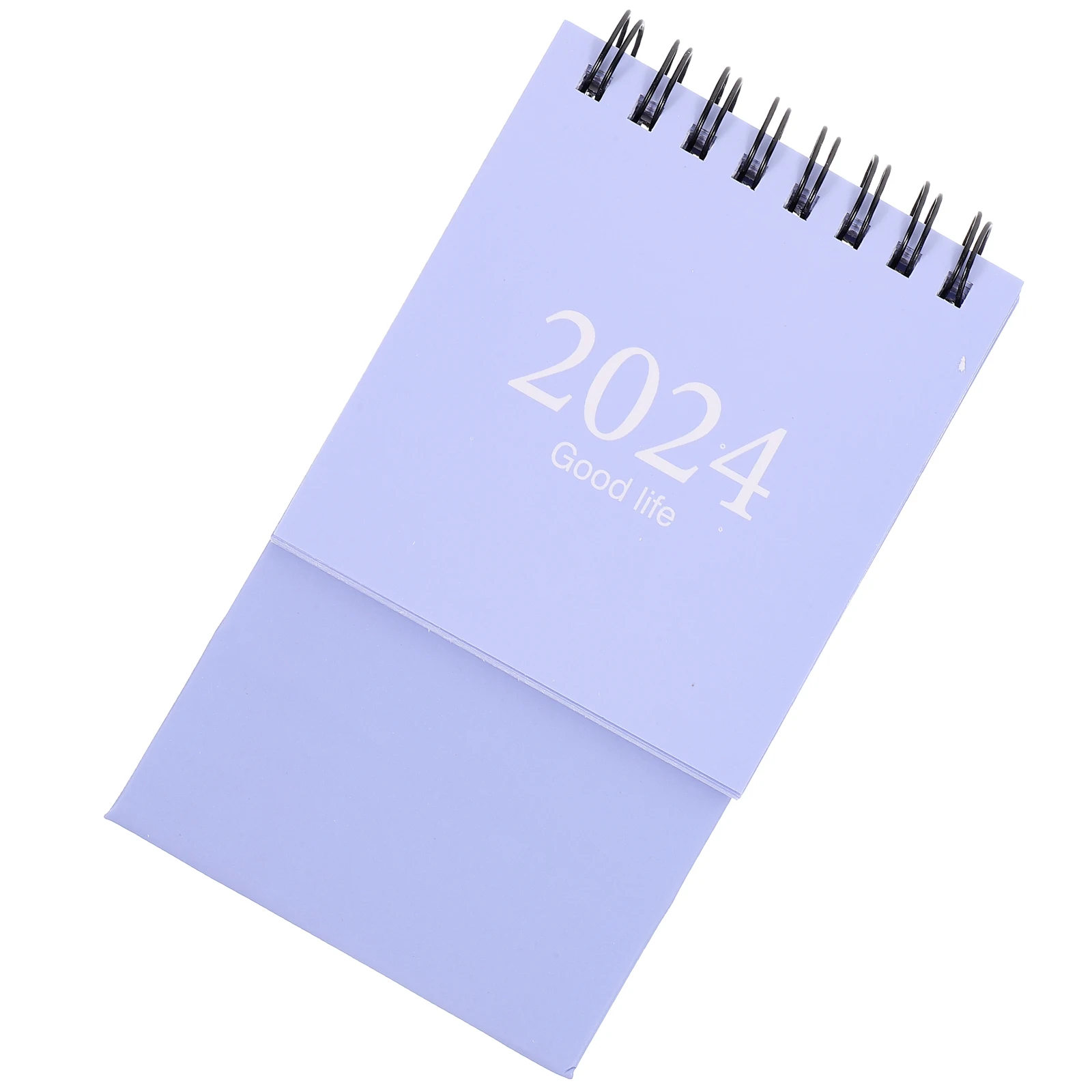 2024 Mini Desktop Calendar Thick Paper Office Decorative Monthly Stand Up Table Planner For Scheduling Writing Birthdays Decor