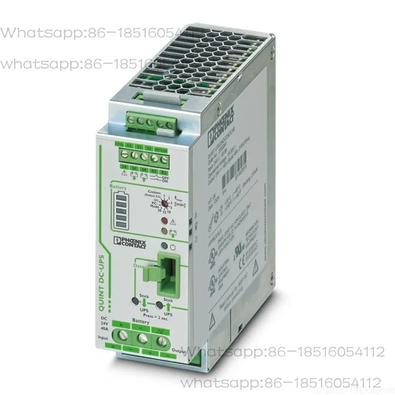 

Phoenix Contact Uninterruptible Power Supply 2320241- QUINT-UPS/ 24DC/40 with IQ Technology for DIN Rail Mounting