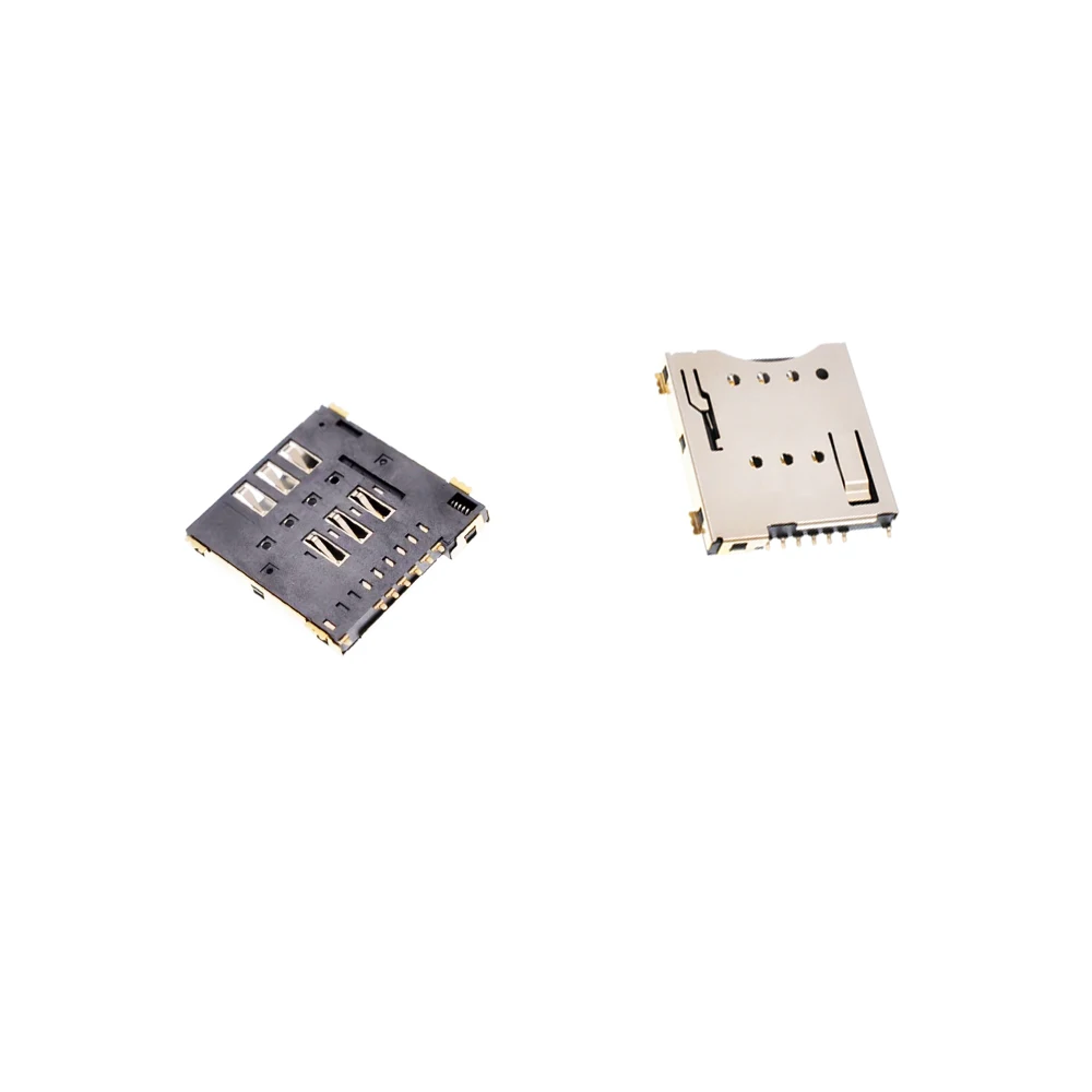 1PCS New Good Quality Micro SIM Card Connector Patch Self-Piercing 6+1 P / 8+1 P SIM Card Slot Socket MUP-C792