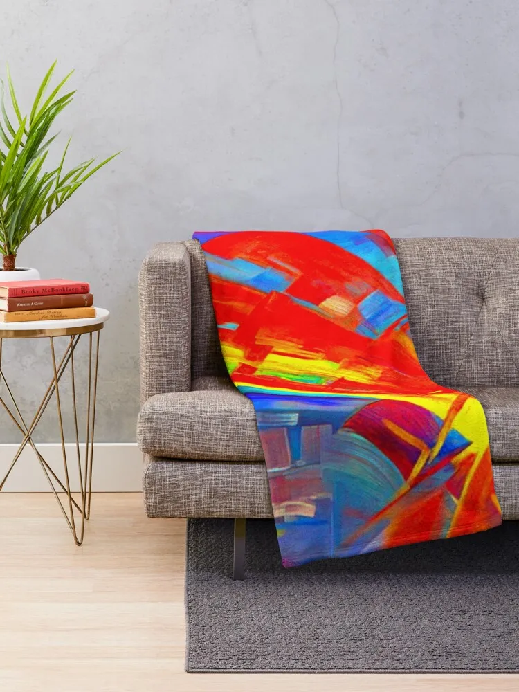 Explosion and Dynamics By Konrad Zuse Vibrante Edition Throw Blanket Blankets Sofas Of Decoration Plaid Blankets