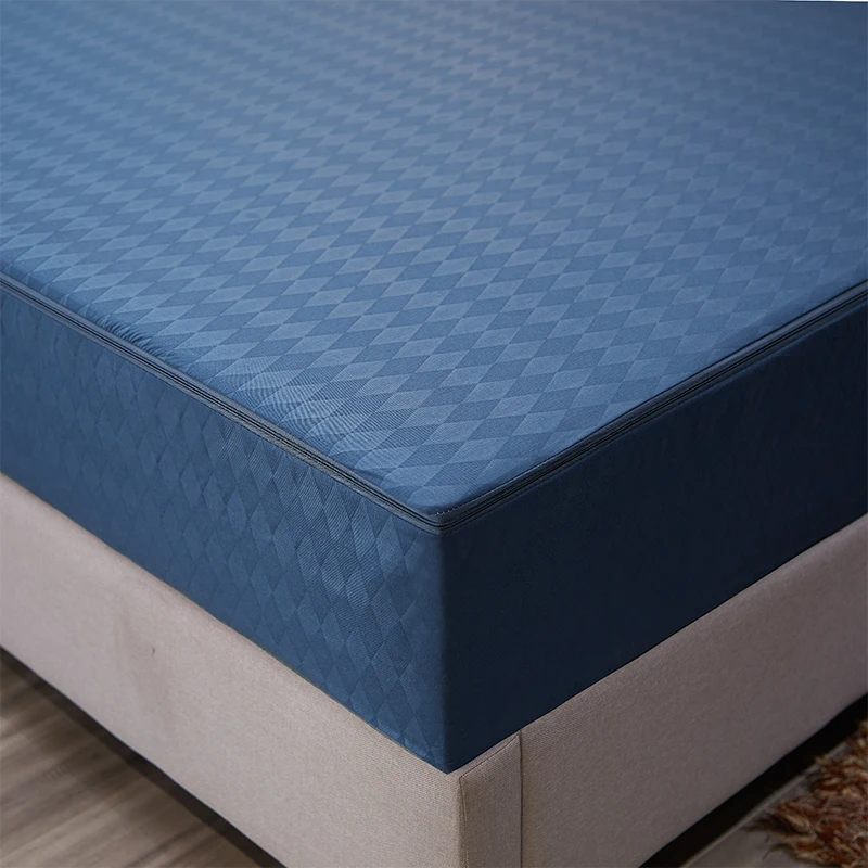 Zipper Detachable Mattress Protector, Solid Color Brushed Six-sided Full-enclosed Dust Cover, Tatami Bed Cover 160x200/140x200CM