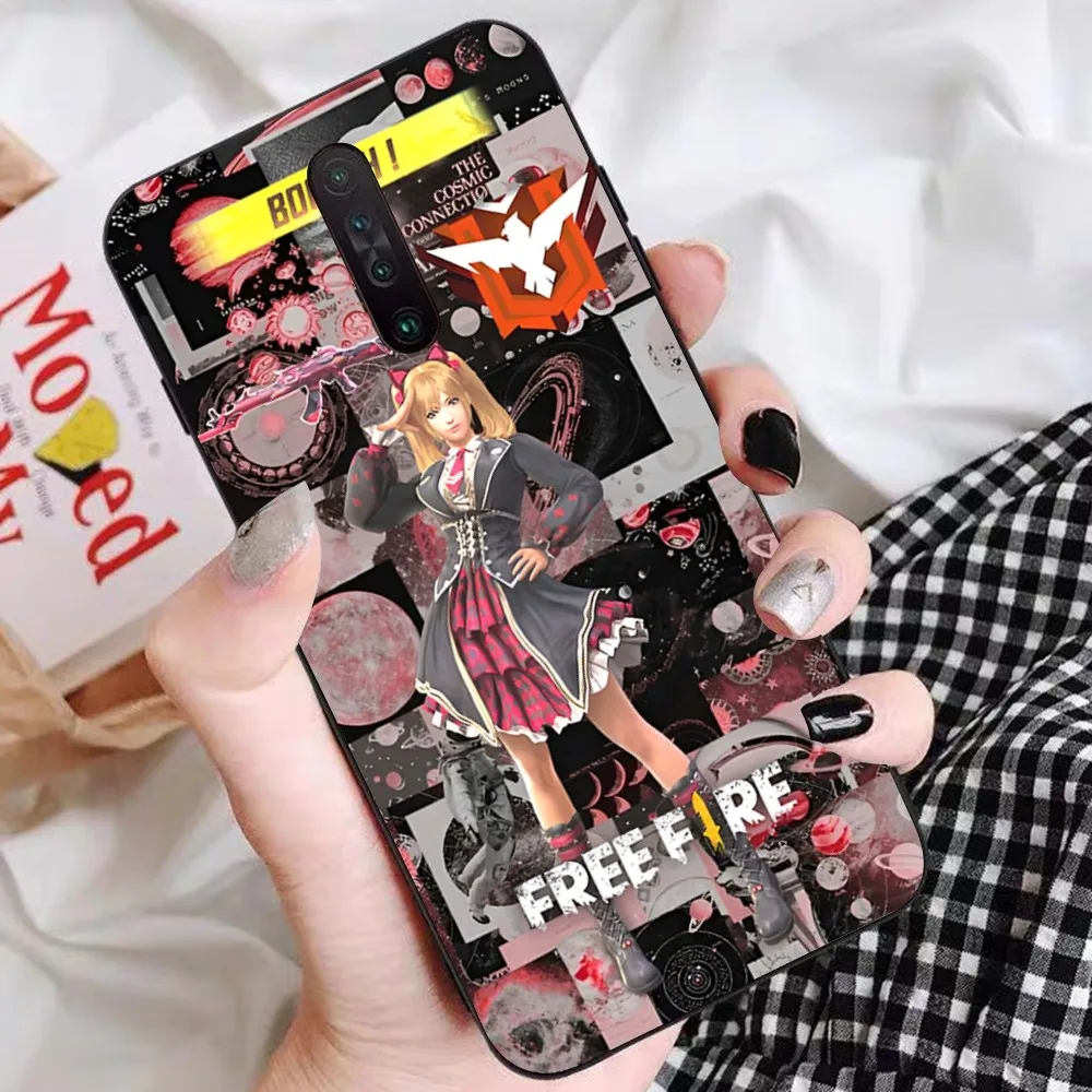 F-Free F-Fire Game Phone Case For Redmi 5 6 7 8 9 10 plus pro 6 7 8 9 A GO K20 K30 K40 pro plus F3 Fundas