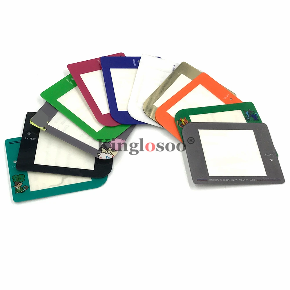 Pengganti Lensa Layar Warna-warni untuk Game Boy Klasik GB GBO DMG-01 Sistem Pelindung Lensa Plastik